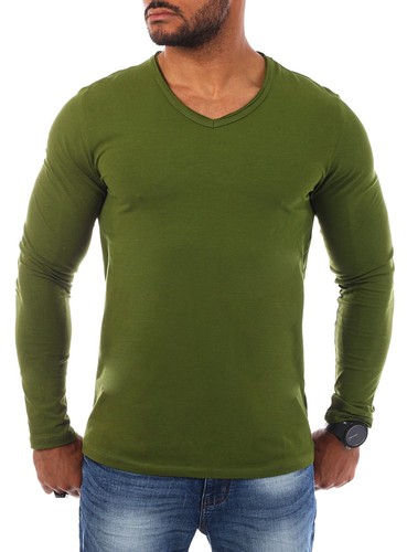 Carisma herren longsleeve - longsleeve, uni