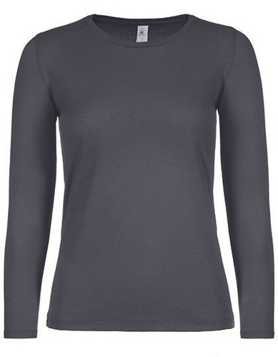 Damen shirt langarm - langarm, rundhals