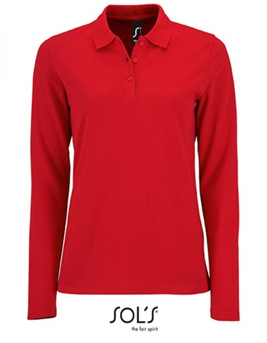 Damen long sleeve piqué - damen,