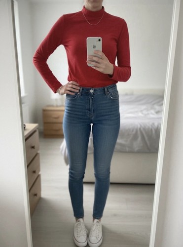 Amisu rollkragen longsleeve - amisu, rollkragen-longsleeve