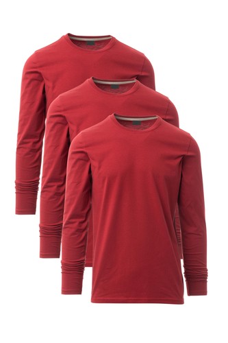 Herren langarm shirt 3er pack - shirt,