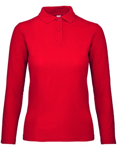 Damen long sleeve polo - damen,