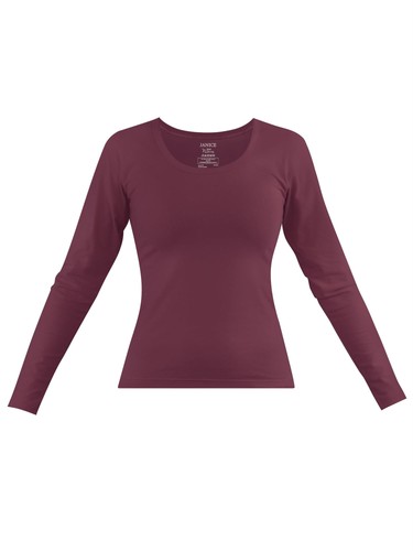 Damen langarmshirt basic - damen,